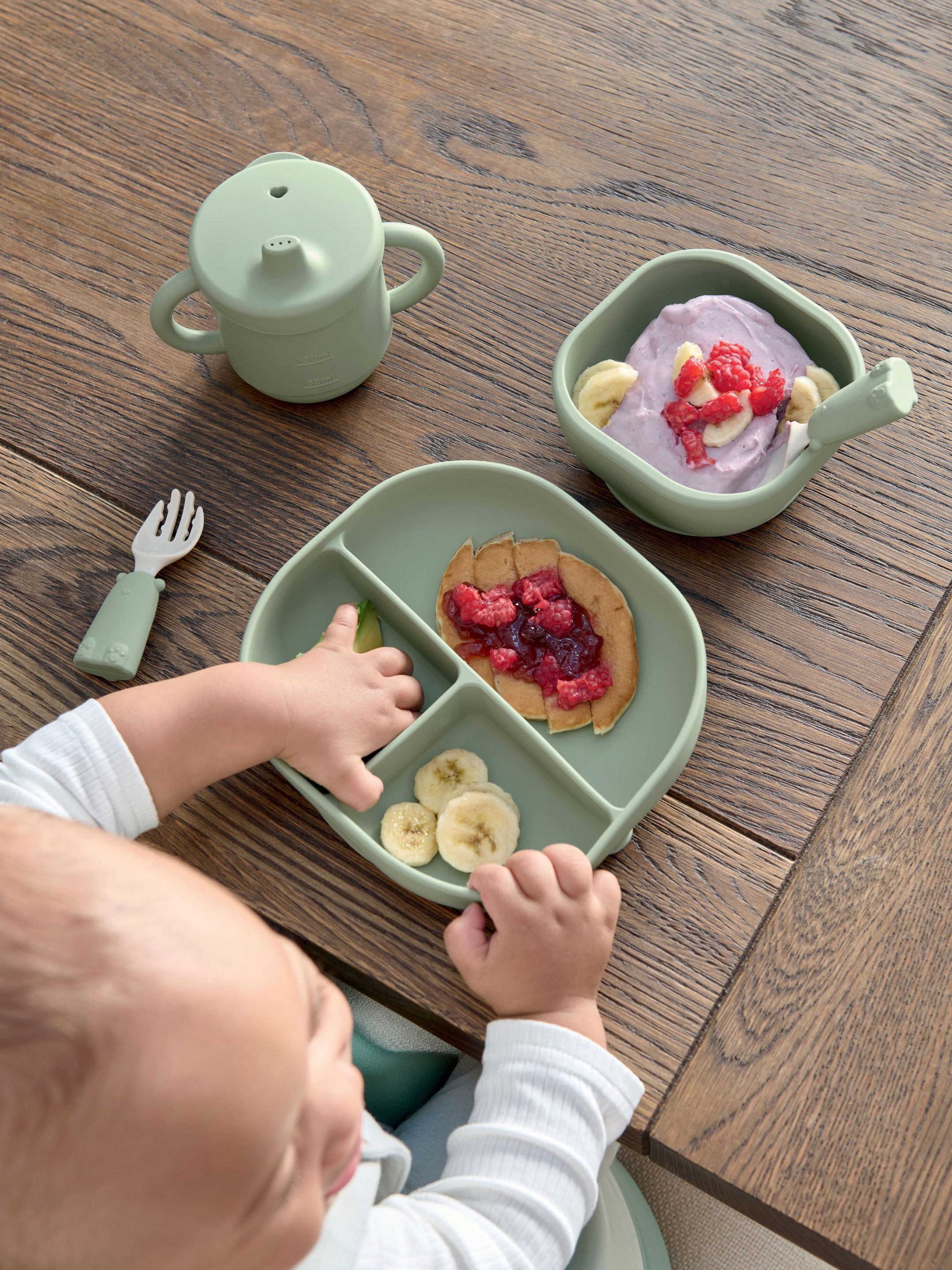 Weaning Set - Kiwi Silicone Meal Kit with Star Teether image number 6